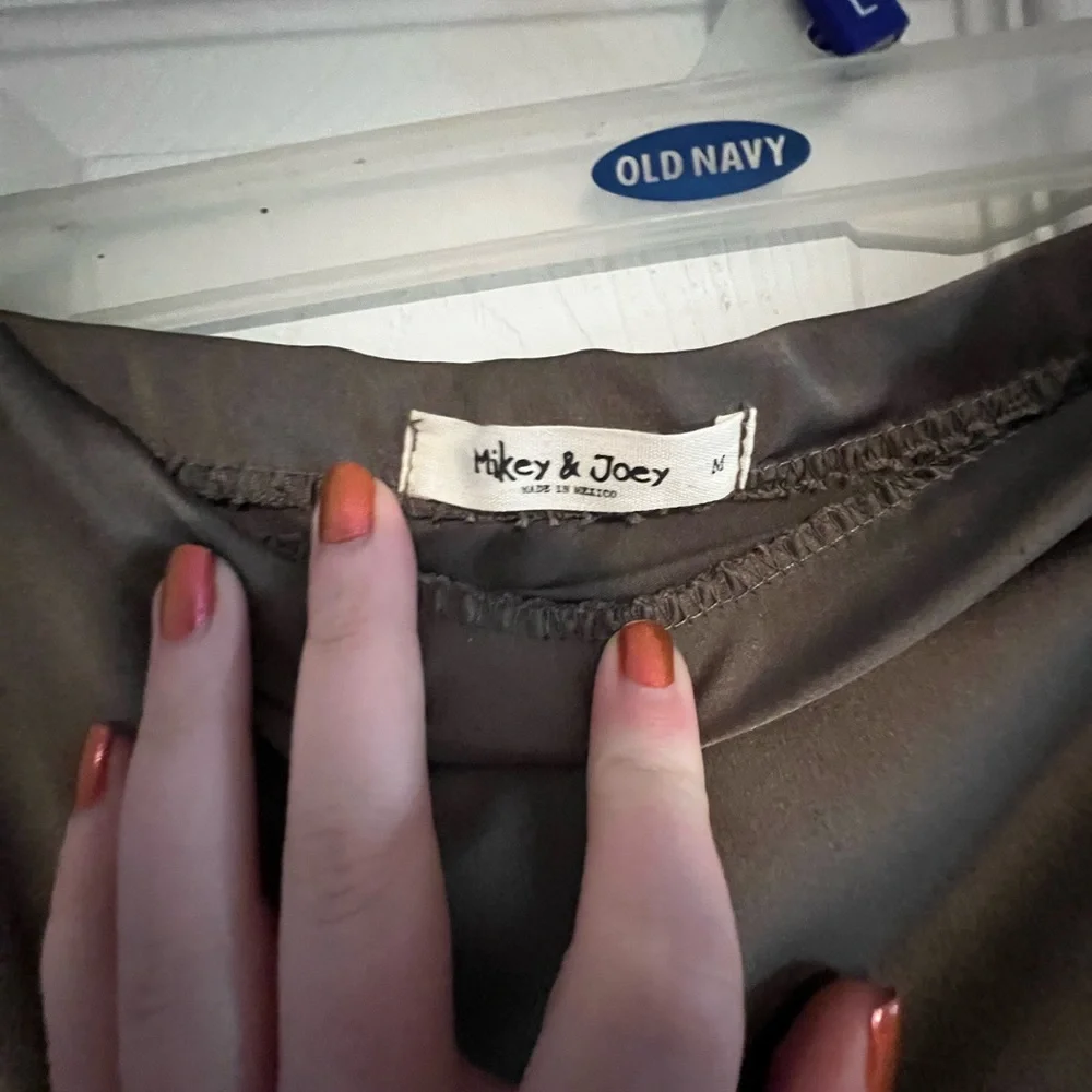 Satin Midi Slip Skirt